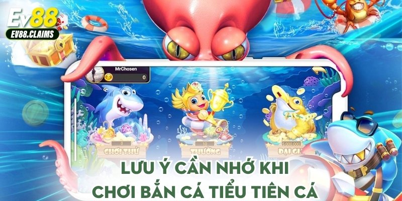 Lưu ý cần nhớ khi chơi bắn cá tiểu tiên cá