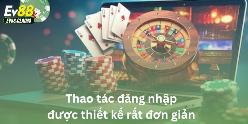 Thao tác đăng nhập được thiết kế rất đơn giản